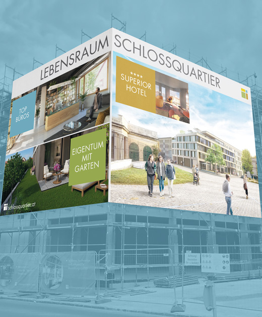 Fassadentransparent Mockup