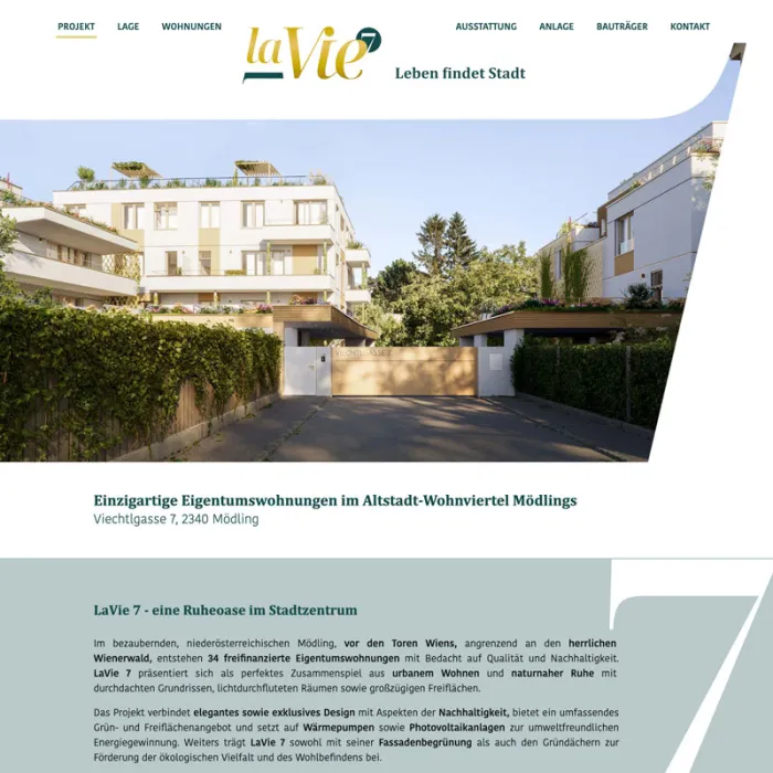 Lavie7 Webseite Projekt