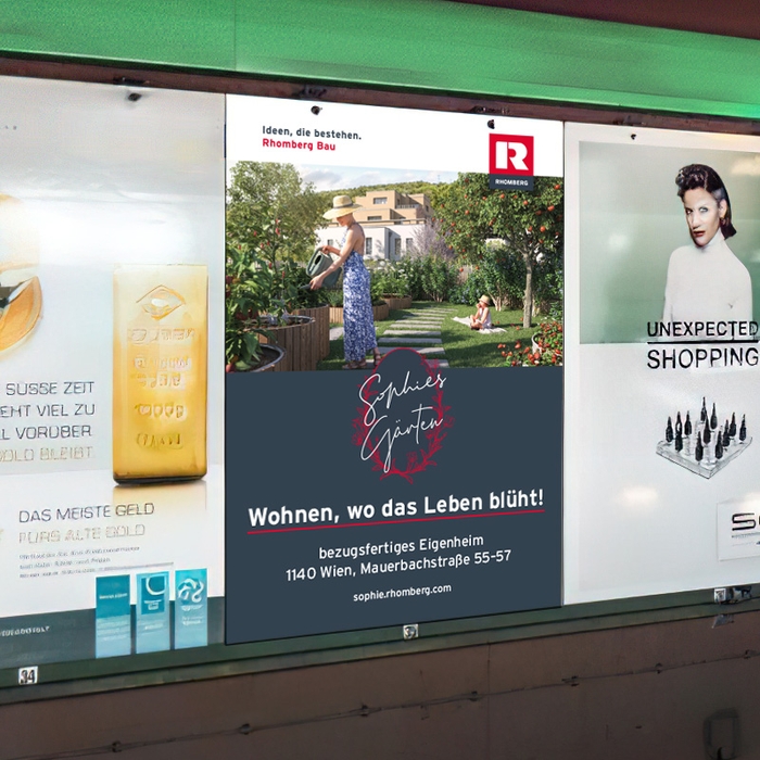 Sophies Gärten U-Bahntafel